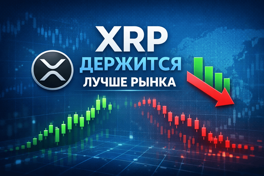 XRP торгуется лучше рынка