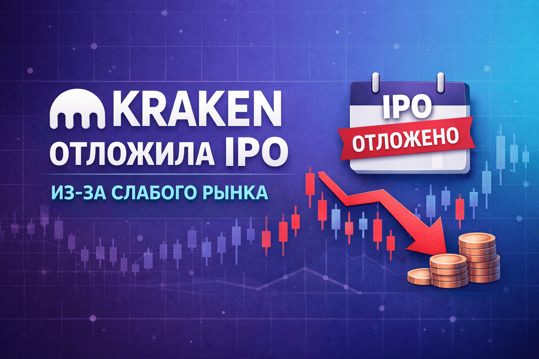 Kraken отложила IPO из-за слабого рынка
