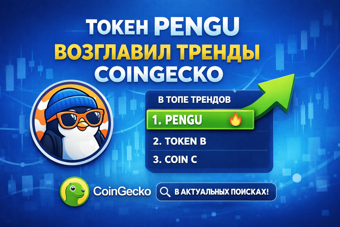 Pengu возглавил тренды Coingeko
