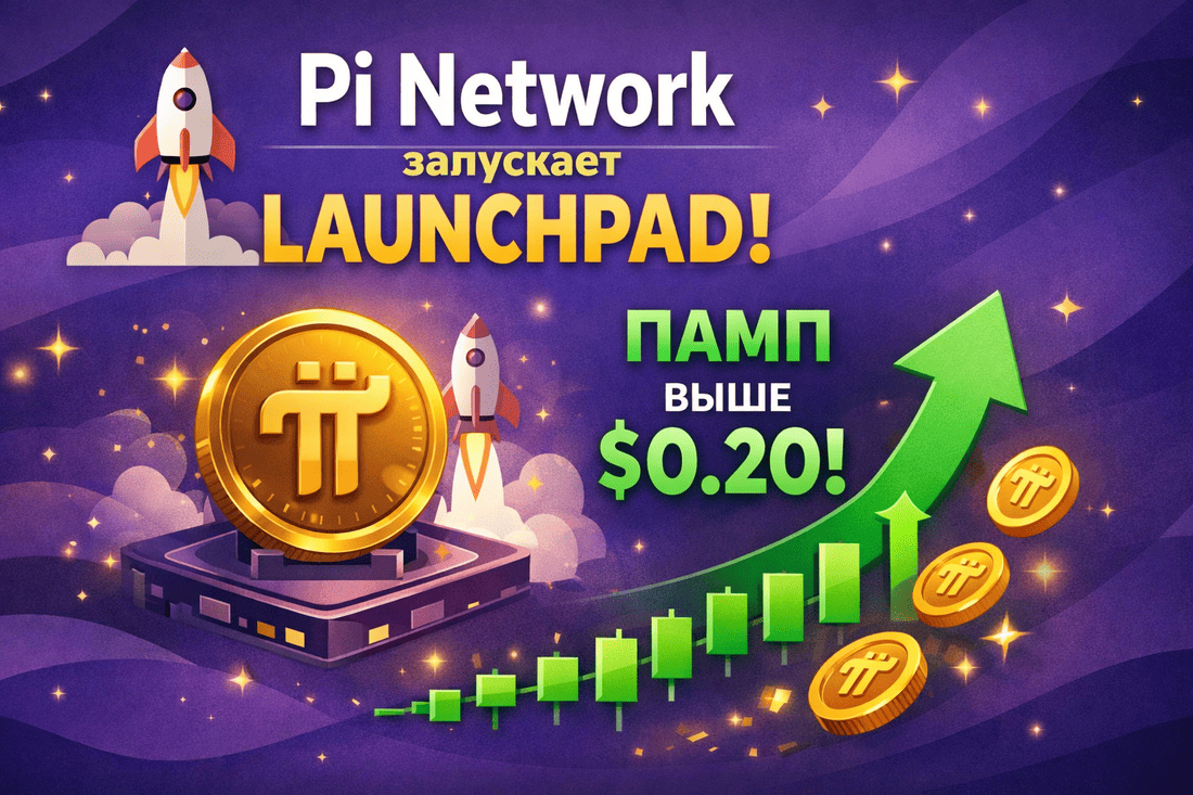 Pi Network запускает Launchpad и пампится выше 0.2$