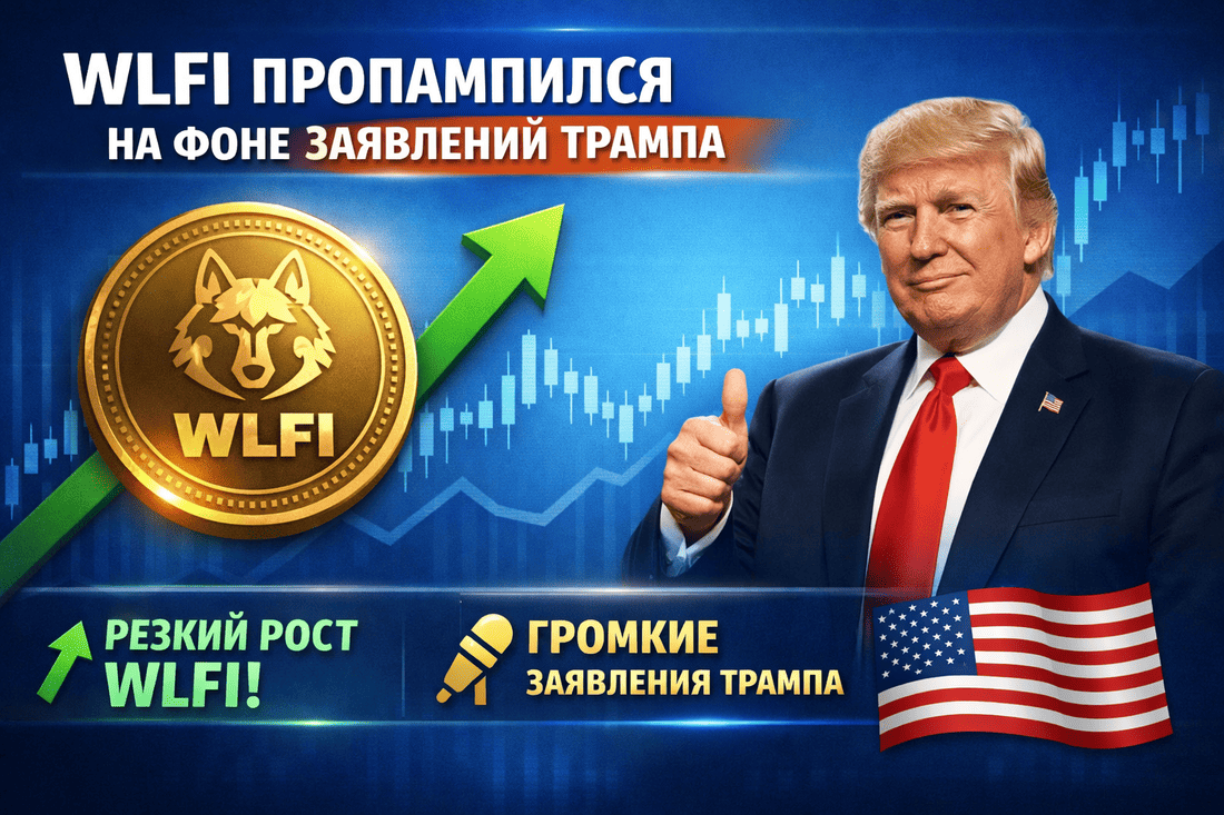 Памп токена WLFI ан фоне заявлений Трампа