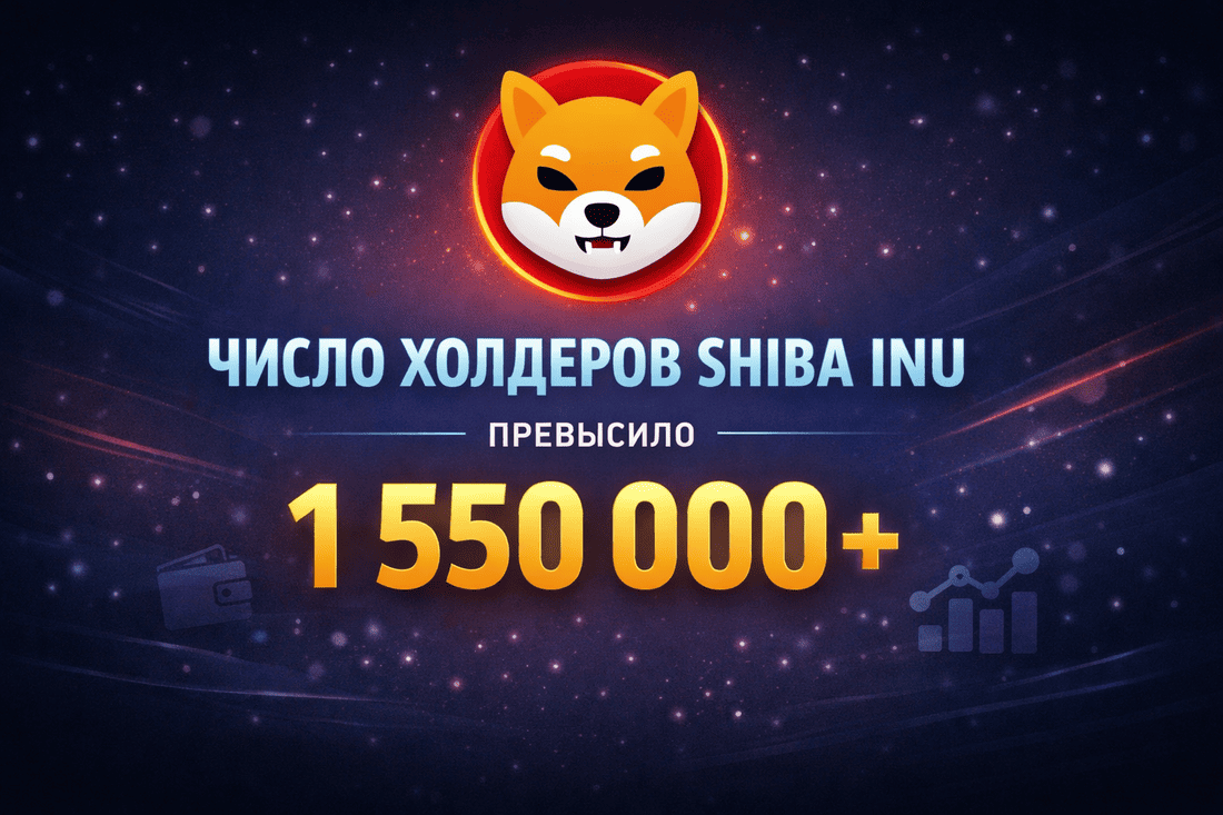 Число холдеров Shiba Inu превысило 1.55 млн