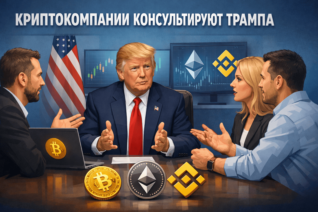 Крипто компании вошли в консулттативный совет при Трампе