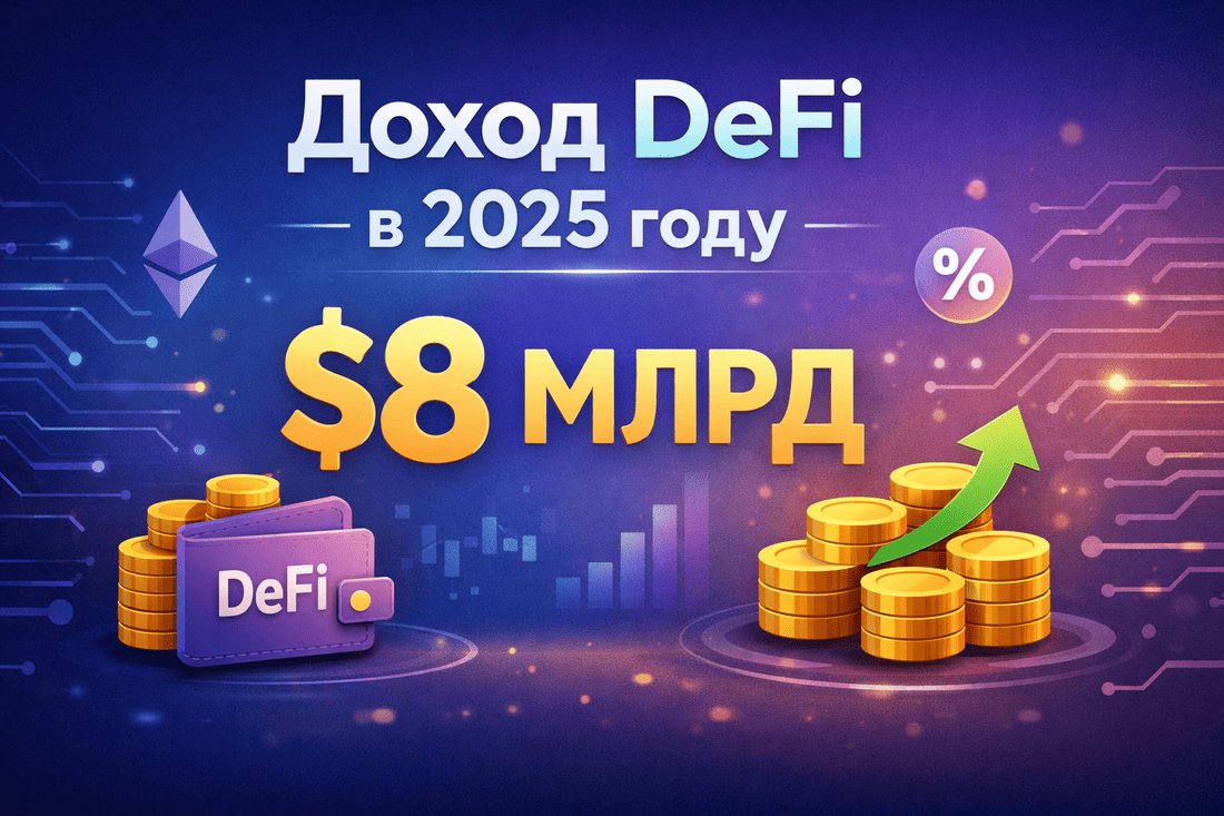 Доход DeFi в 2025 году – $8 млрд
