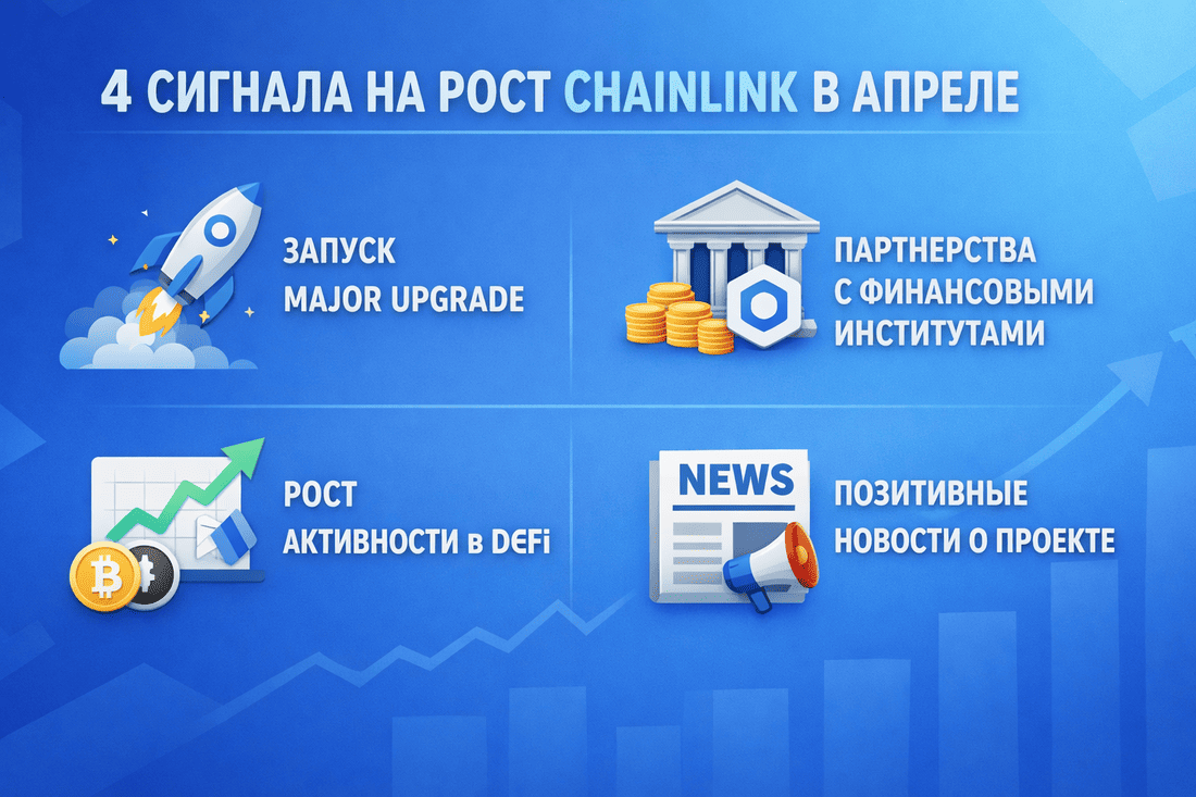 4 причины роста LINK в апреле
