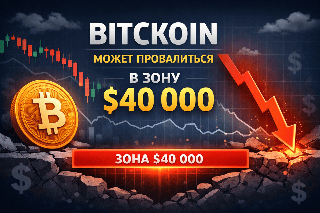 Биткоин может упасть до $40 000