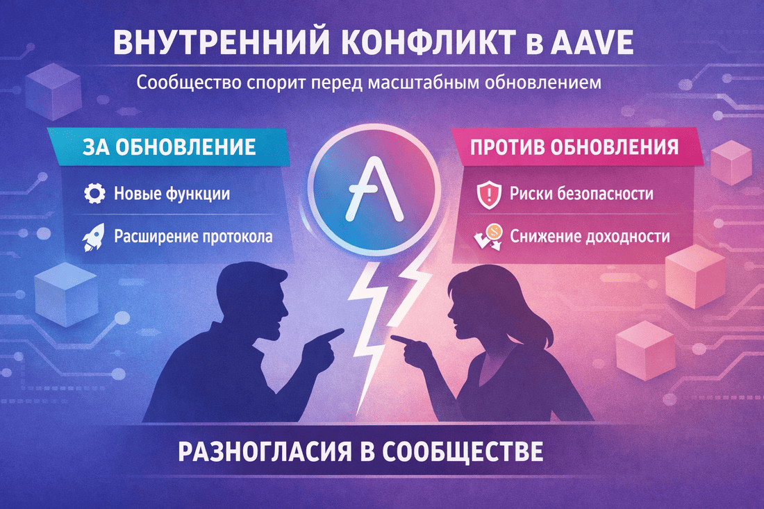 Конфликт в Aave перед обновлением: детали спора и риски для DeFi