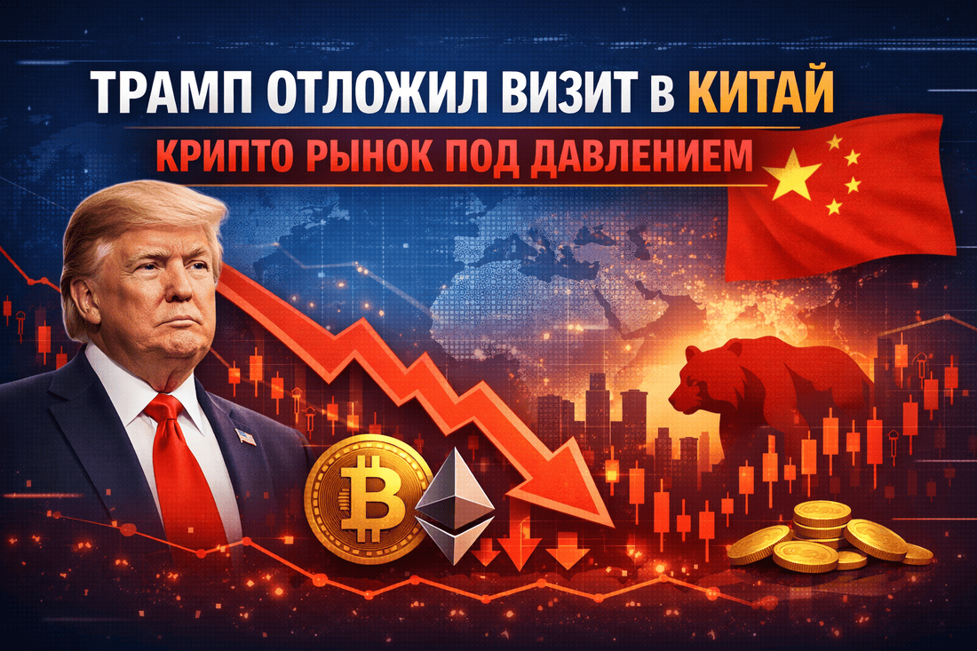 Трамп отложил визит в Китай – крипто рынок под давлением
