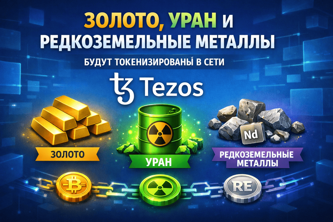 Золото, уран и редкоземельные металлы будут токенизированы в сети Tezos