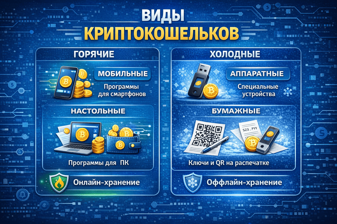 Виды криптокошельков