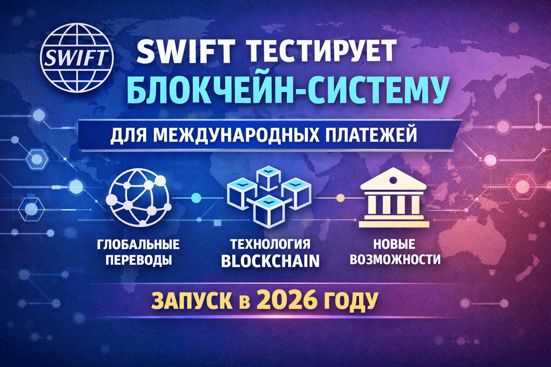 SWIFT тестирует блокчейн-систему для международных платежей с запуском в 2026 году