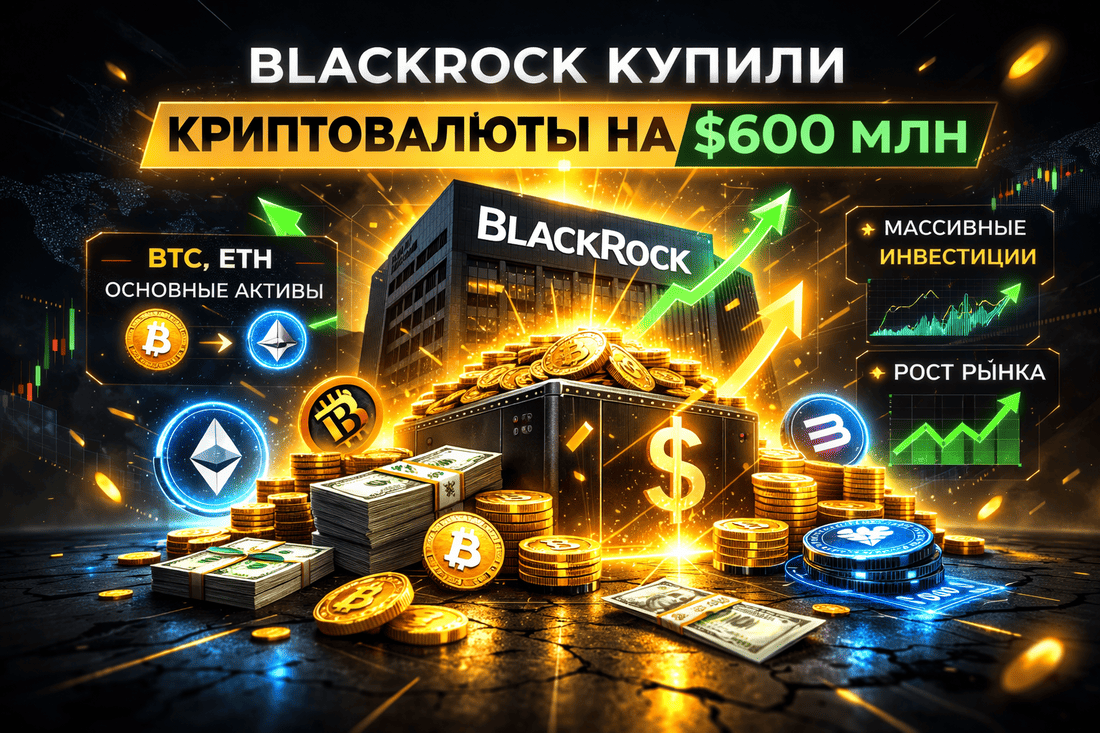 Blackrock купили криптовалюты на 600 млн