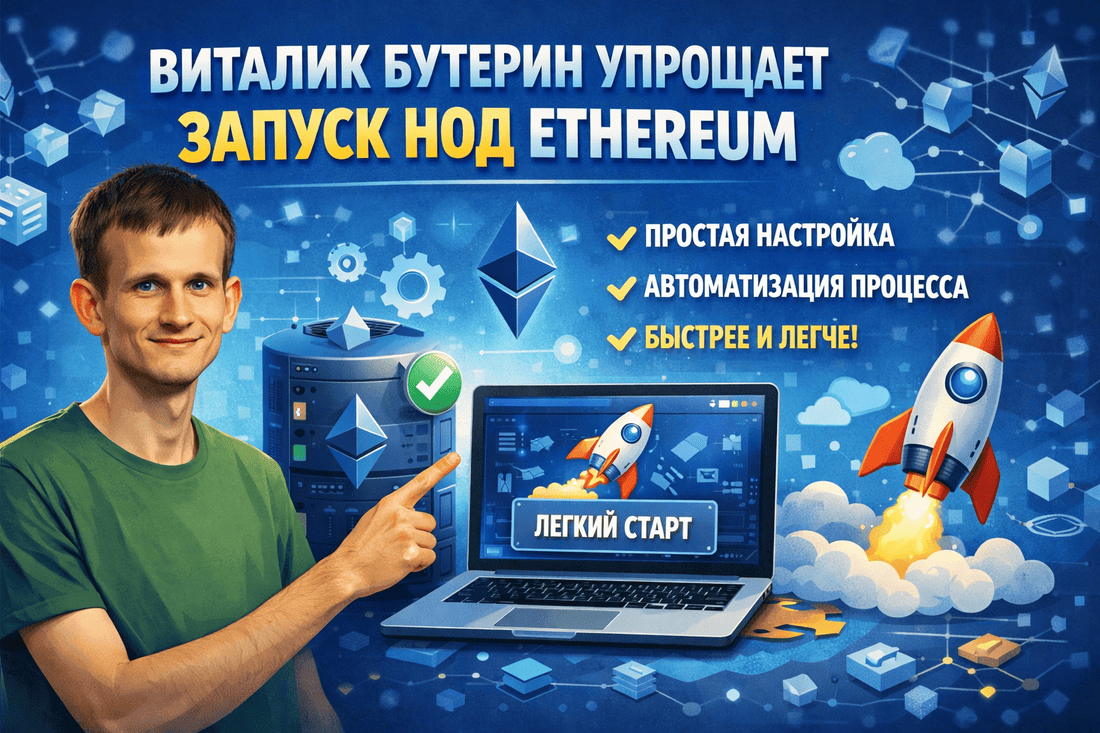 Виталик Бутерин упрощает запуск нод Ethereum