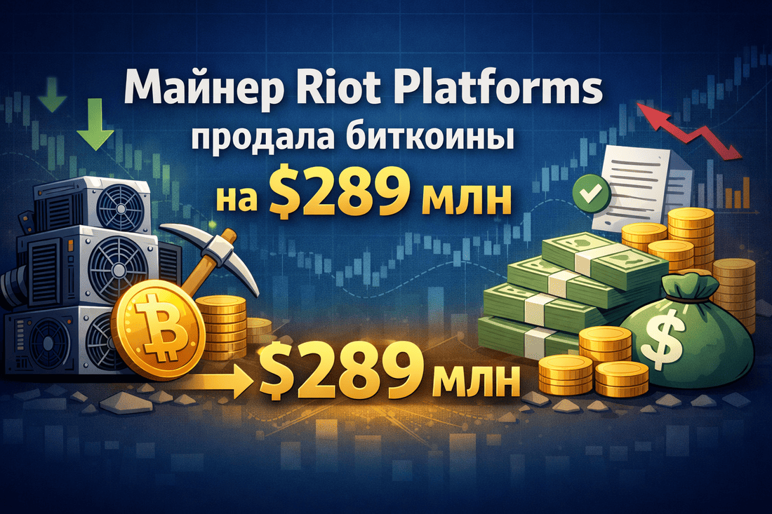 Riot Platforms продала биткоины на $289 млн
