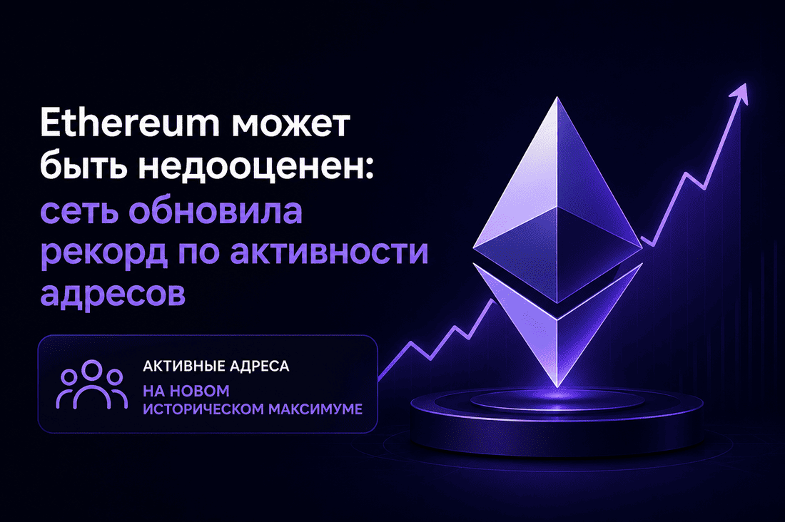 Ethereum может быть недооценен: сеть обновила рекорд по активности адресов