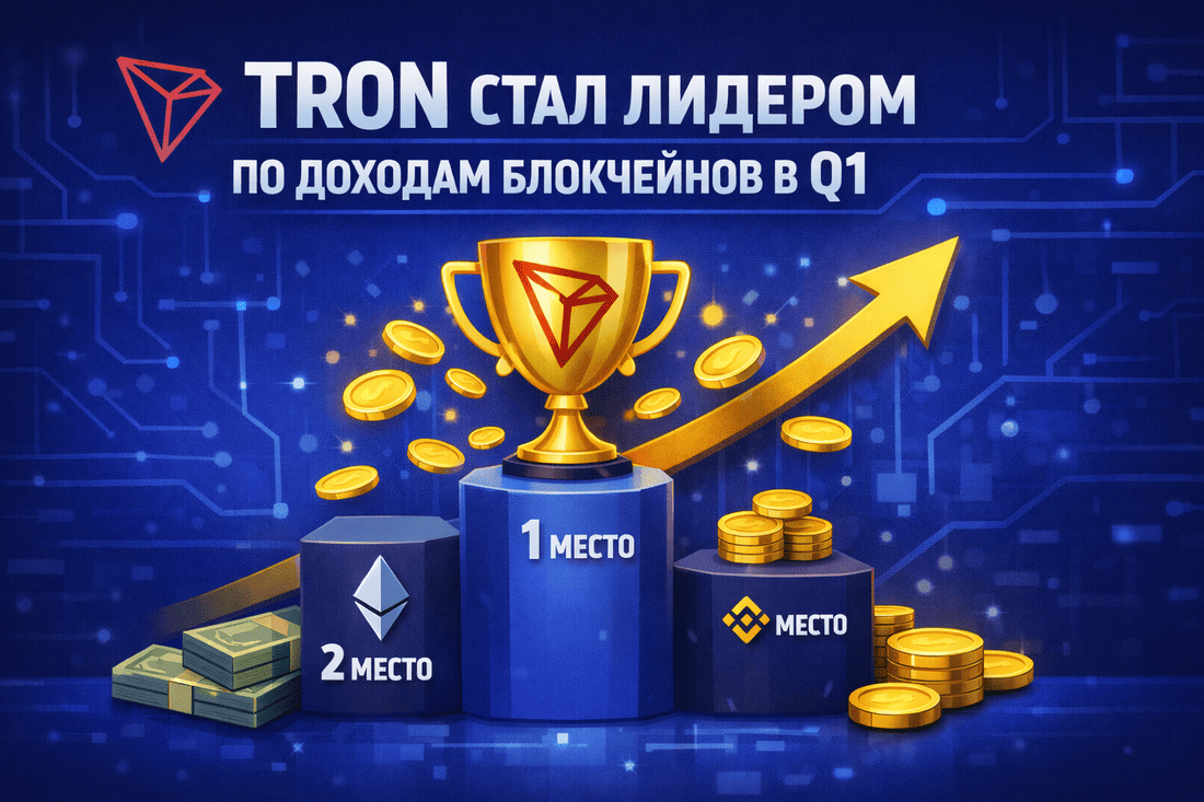 Tron стал лидером по доходам блокчейнов в Q1