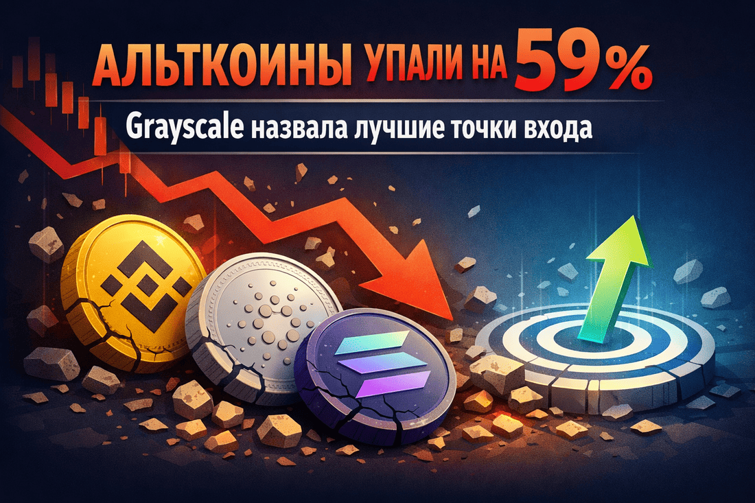 Альткоины упали на 59%: Grayscale назвала лучшие точки входа