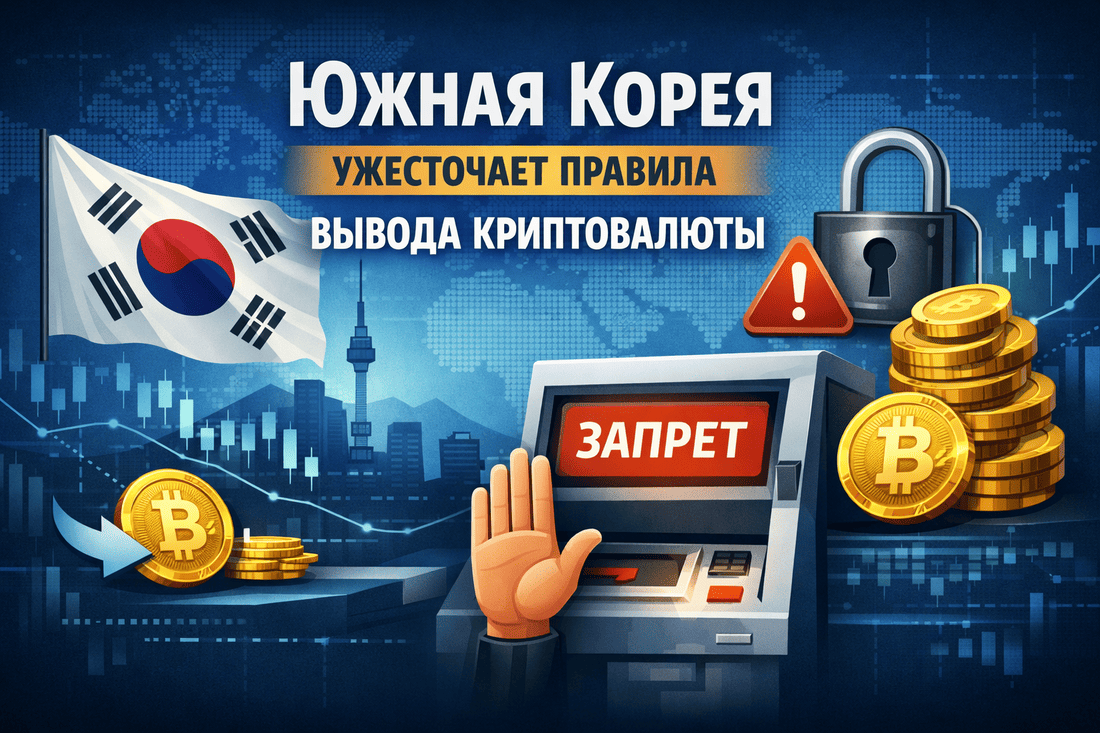 Южная Корея ужесточает правила вывода криптовалюты