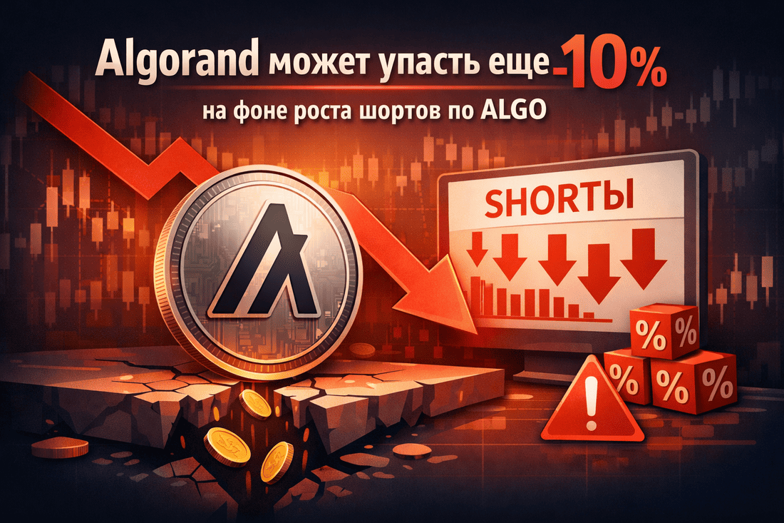 Algorand может упасть еще на 10% на фоне роста шортов по ALGO