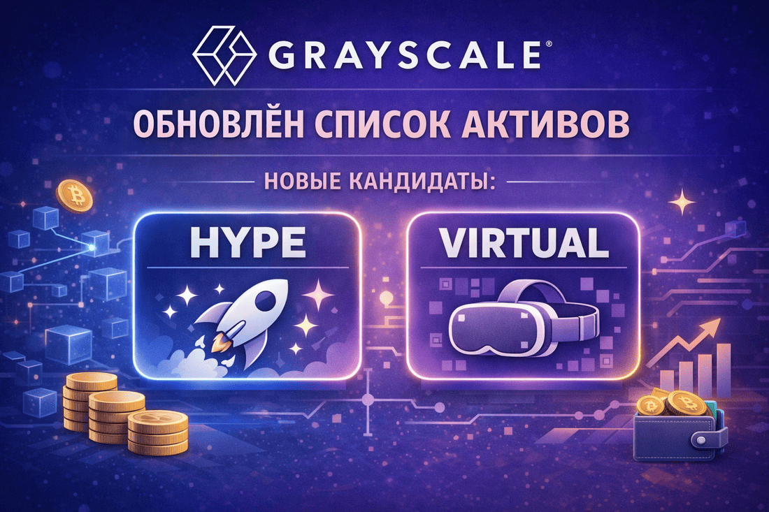Grayscale обновила список активов: HYPE и VIRTUAL в кандидатах