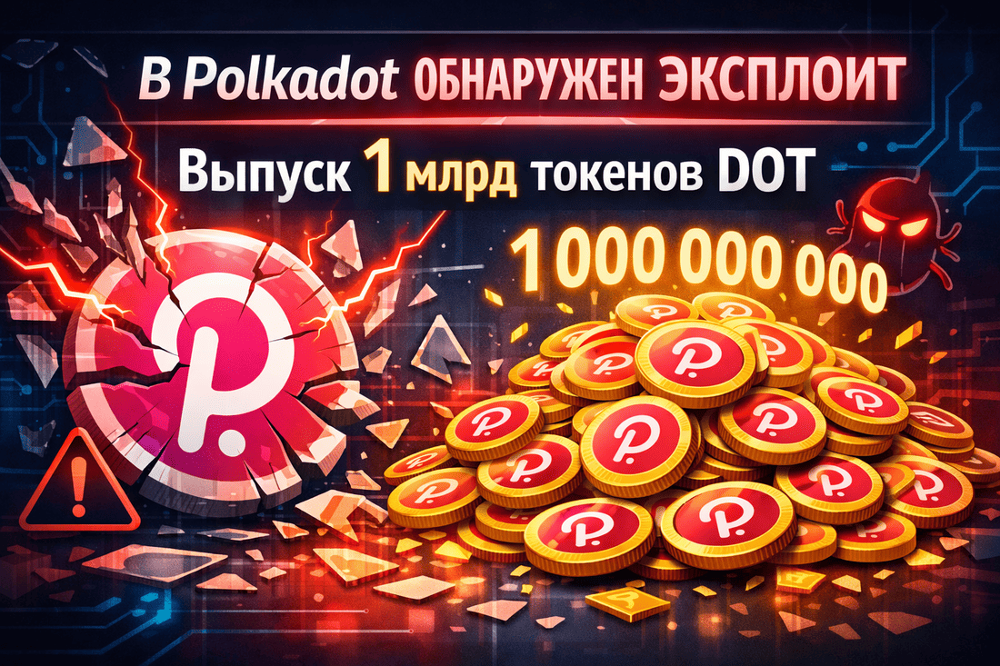 В Polkadot обнаружен эксплойт с выпуском 1 млрд токенов DOT