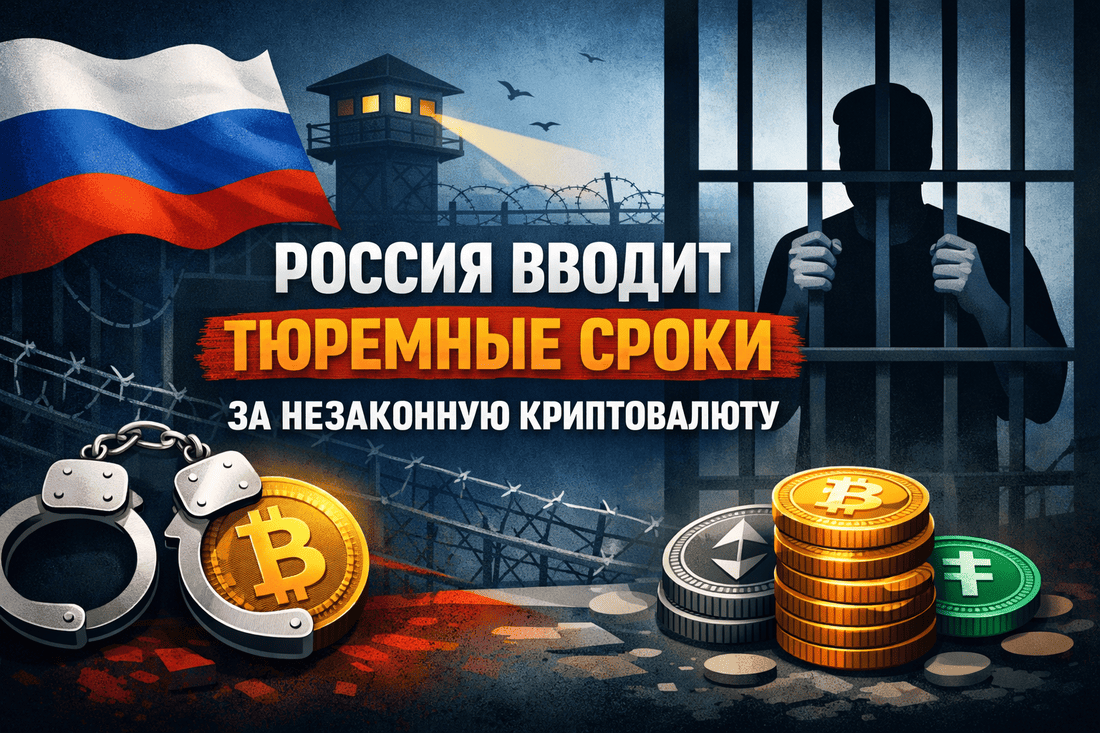 Россия вводит тюремные сроки за незаконную криптовалюту