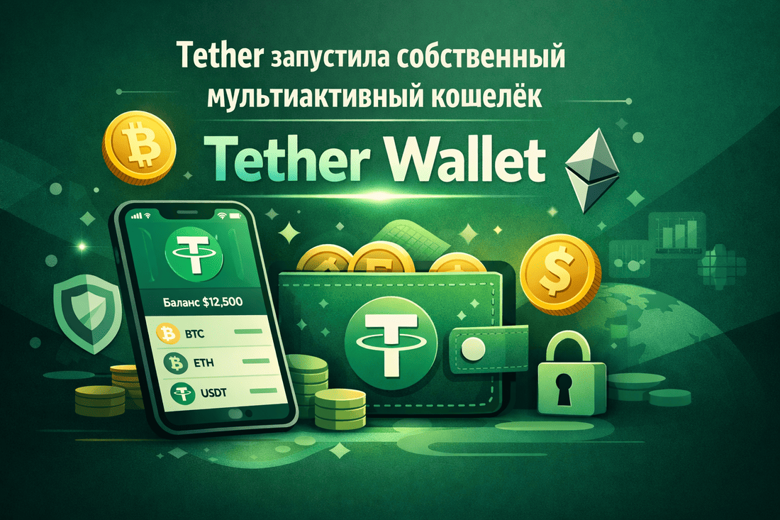 Tether запустила собственный мультиактивный кошелек с Tether Wallet
