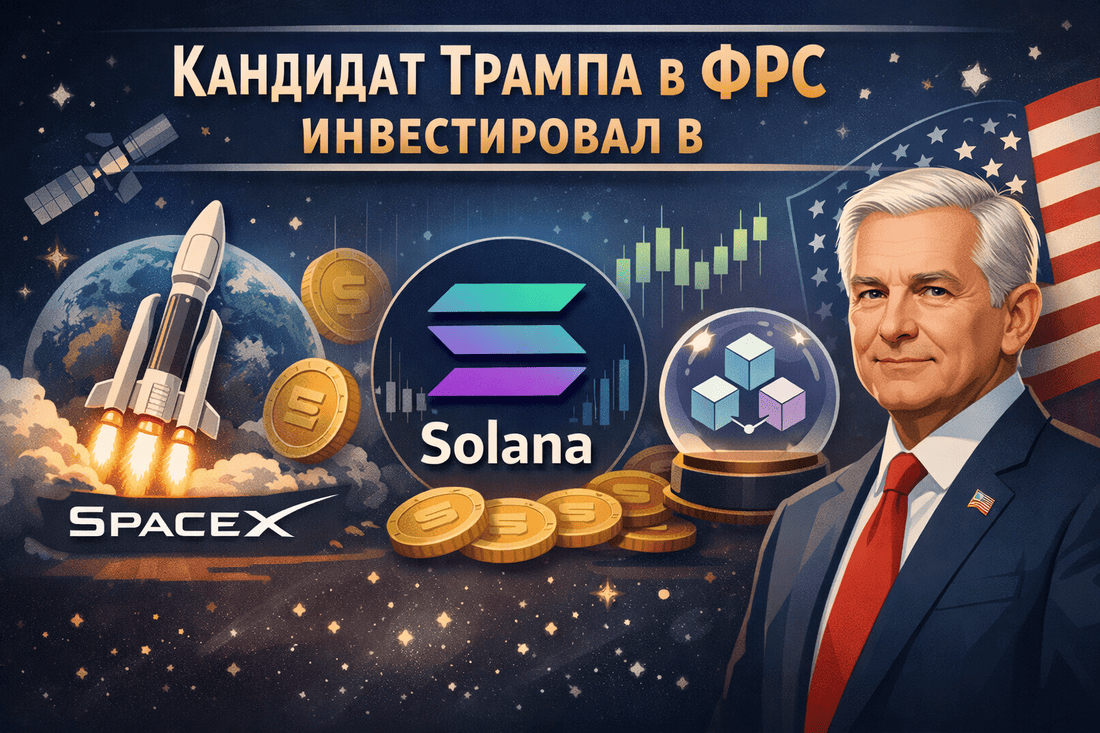 Кандидат Трампа в ФРС инвестировал в SpaceX, Solana и Polymarket