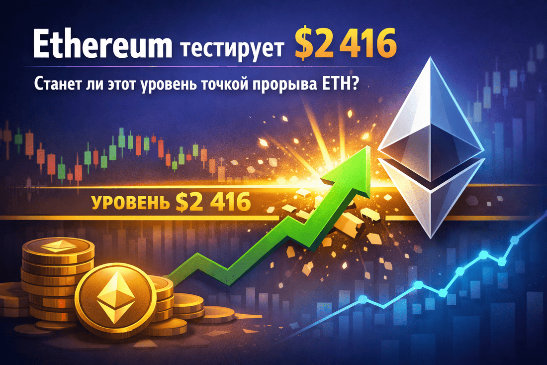 Ethereum тестирует $2 416: станет ли этот уровень точкой прорыва ETH