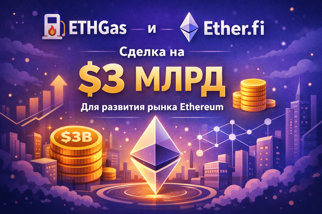 ETHGas и Ether.fi объявили о сделке на $3 млрд для развития рынка Ethereum