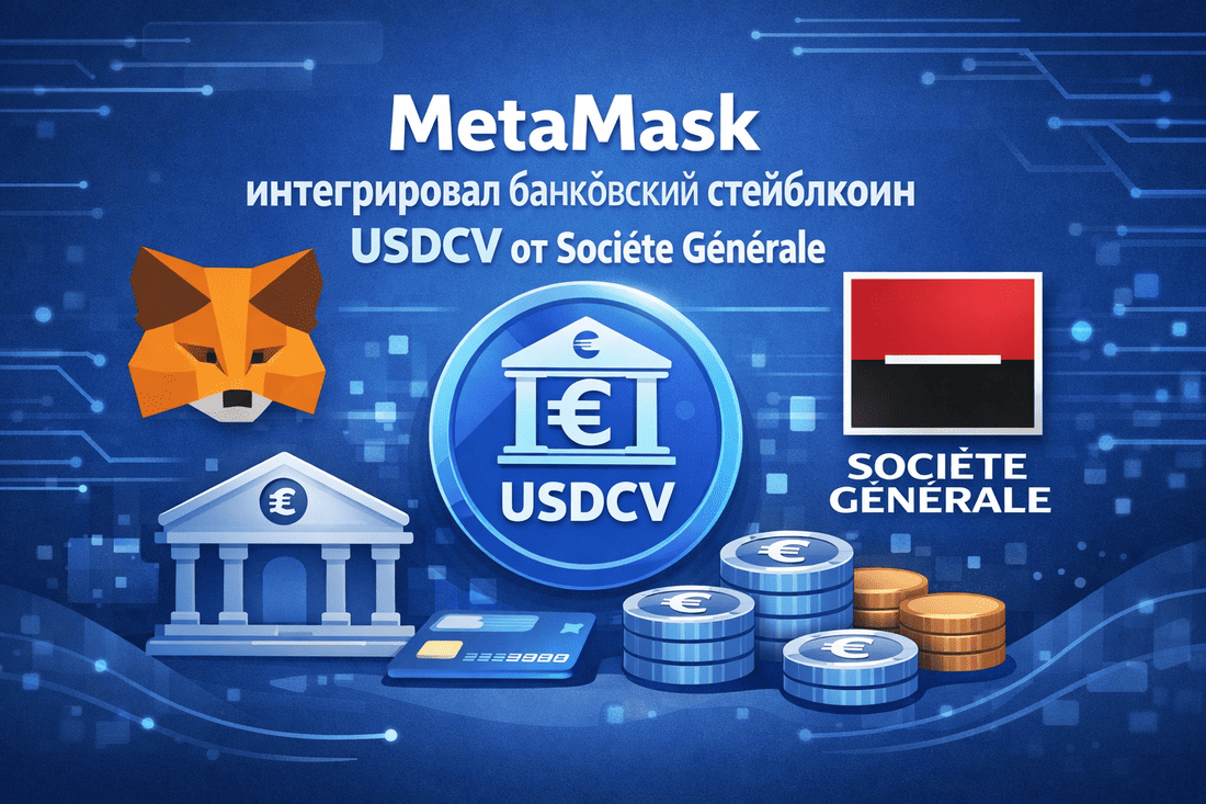 MetaMask интегрировал банковский стейблкоин USDCV от Société Générale