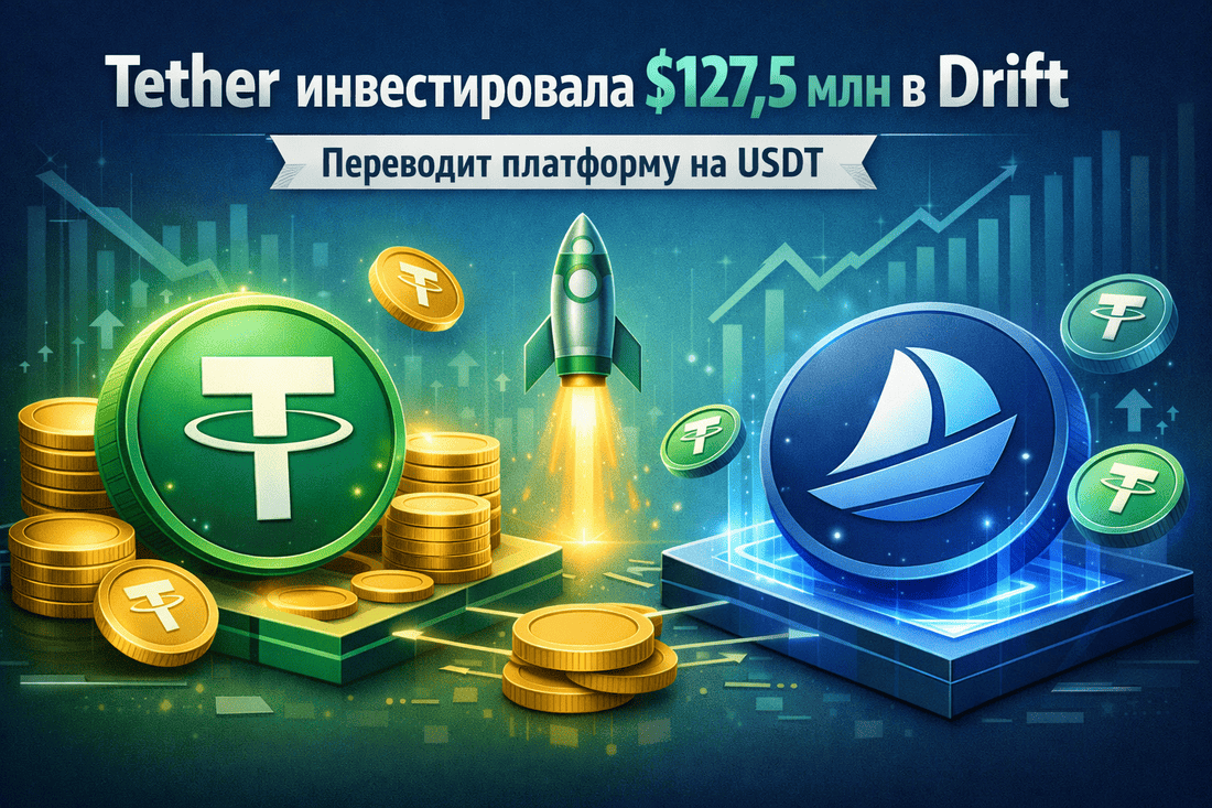 Tether инвестировала $127,5 млн в Drift и переводит платформу на USDT