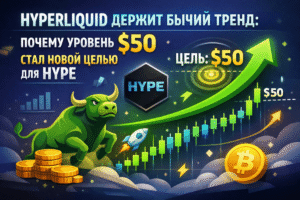 Hyperliquid удерживает восходящий тренд на фоне волатильности, а рынок следит за уровнем $50