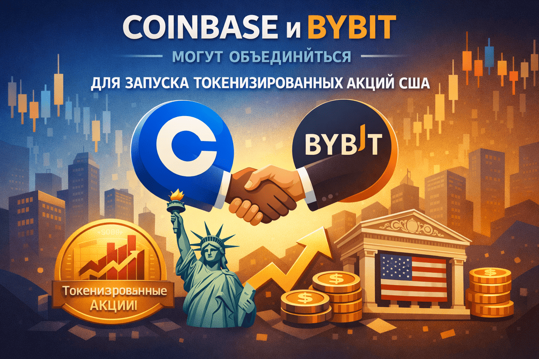 Coinbase и Bybit могут объединиться для запуска токенизированных акций США