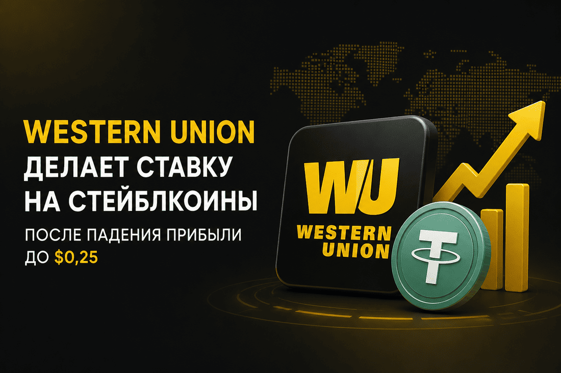 Western Union делает ставку на стейблкоины после падения прибыли до $0,25