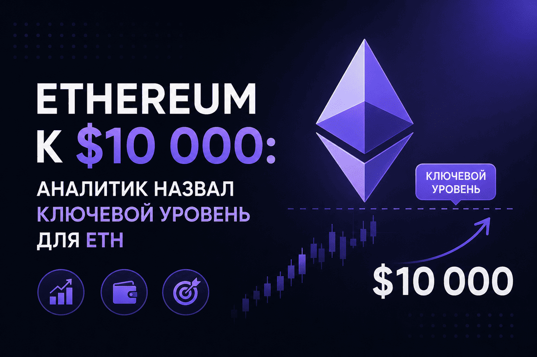 Ethereum к $10 000: аналитик назвал ключевой уровень для ETH