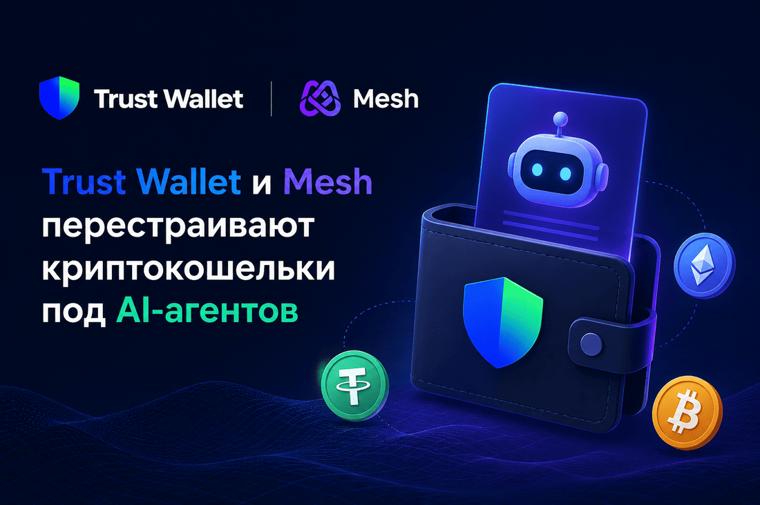 Trust Wallet и Mesh перестраивают криптокошельки под AI-агентов