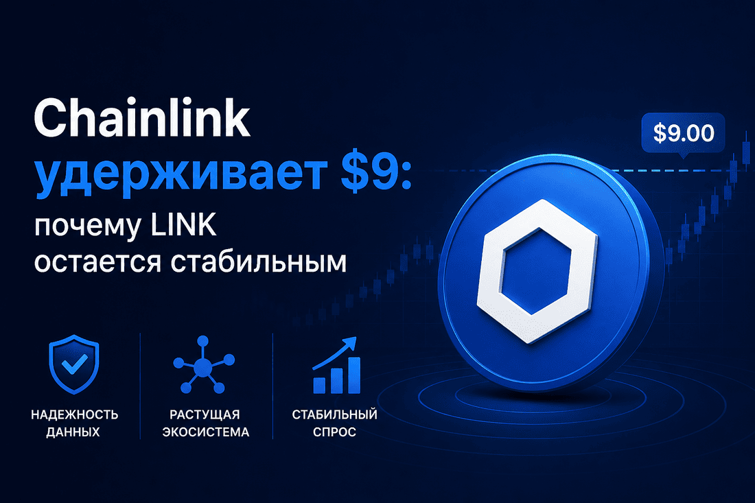Chainlink удерживает $9: почему LINK остается стабильным