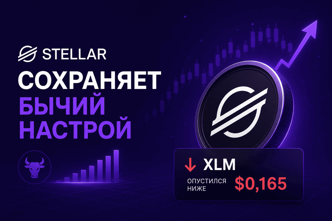 Stellar сохраняет бычий настрой, XLM опустился ниже $0,165