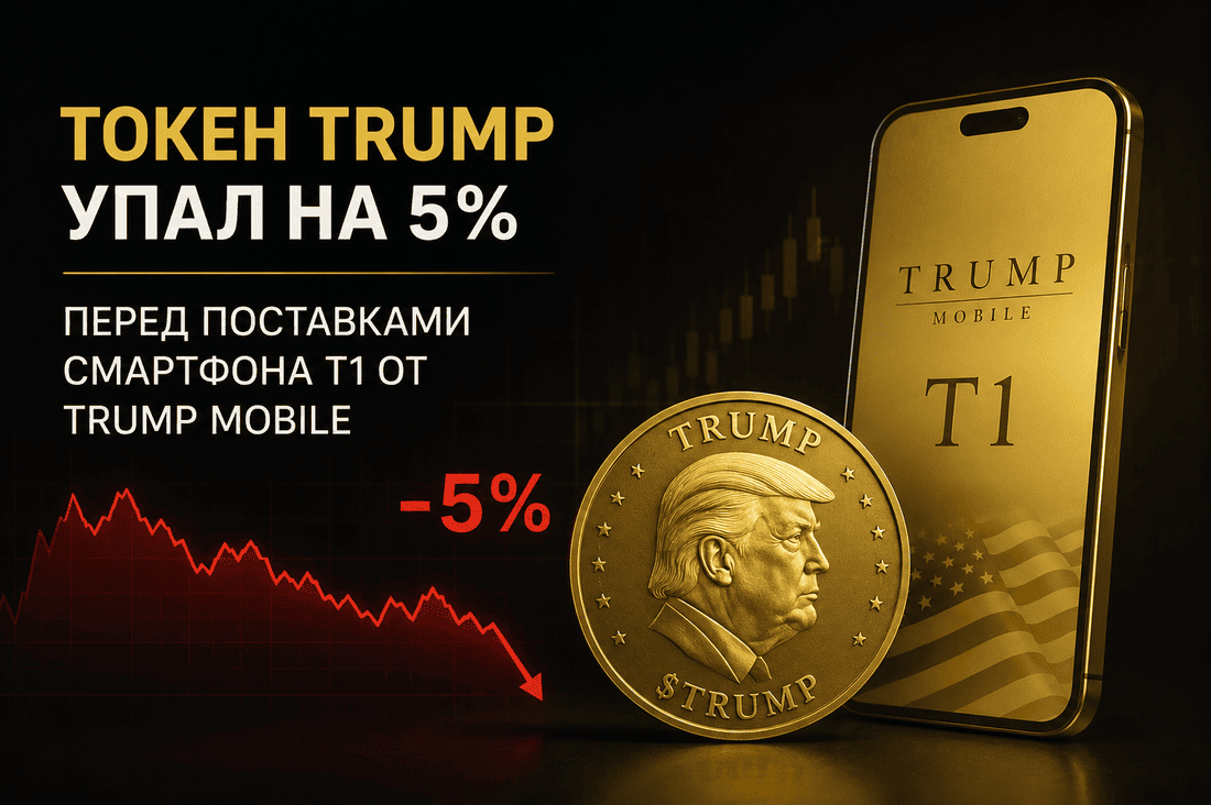 Токен TRUMP упал на 5% перед поставками смартфона T1 от Trump Mobile