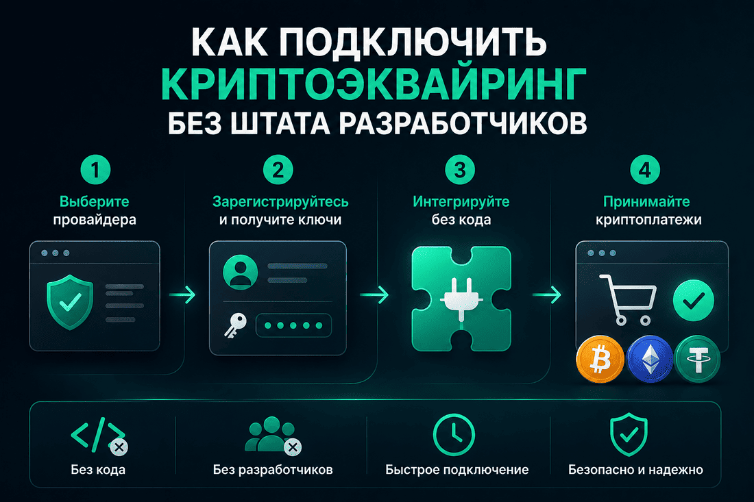 Как подключить криптоэквайринг