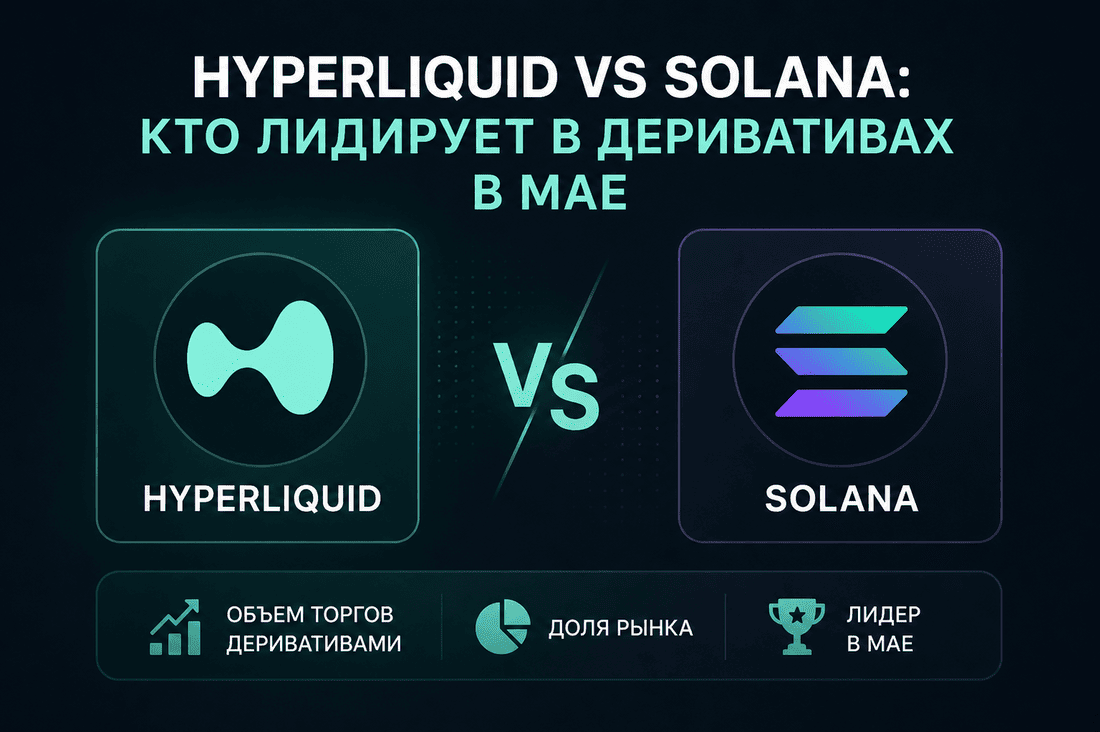 Hyperliquid vs Solana: кто лидирует в деривативах в мае
