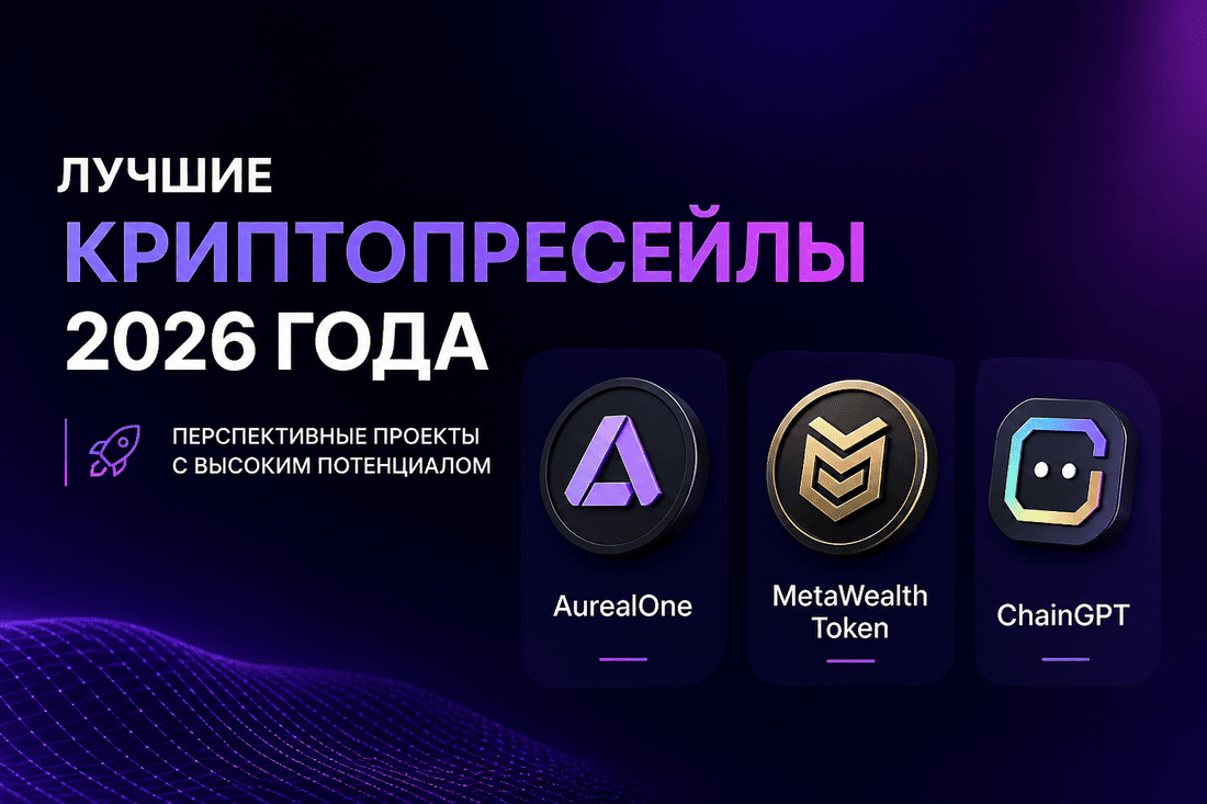 Лучшие криптопресейлы 2026 года: AurealOne, MetaWealth Token и ChainGPT