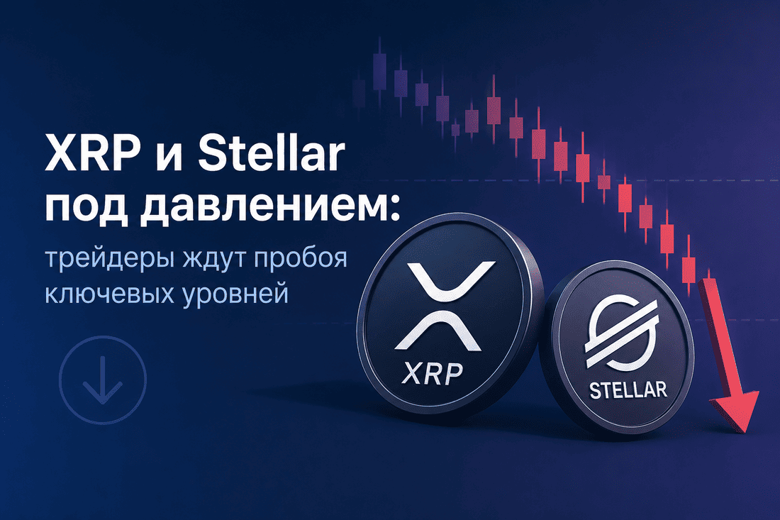 XRP и Stellar под давлением: трейдеры ждут пробоя ключевых уровней