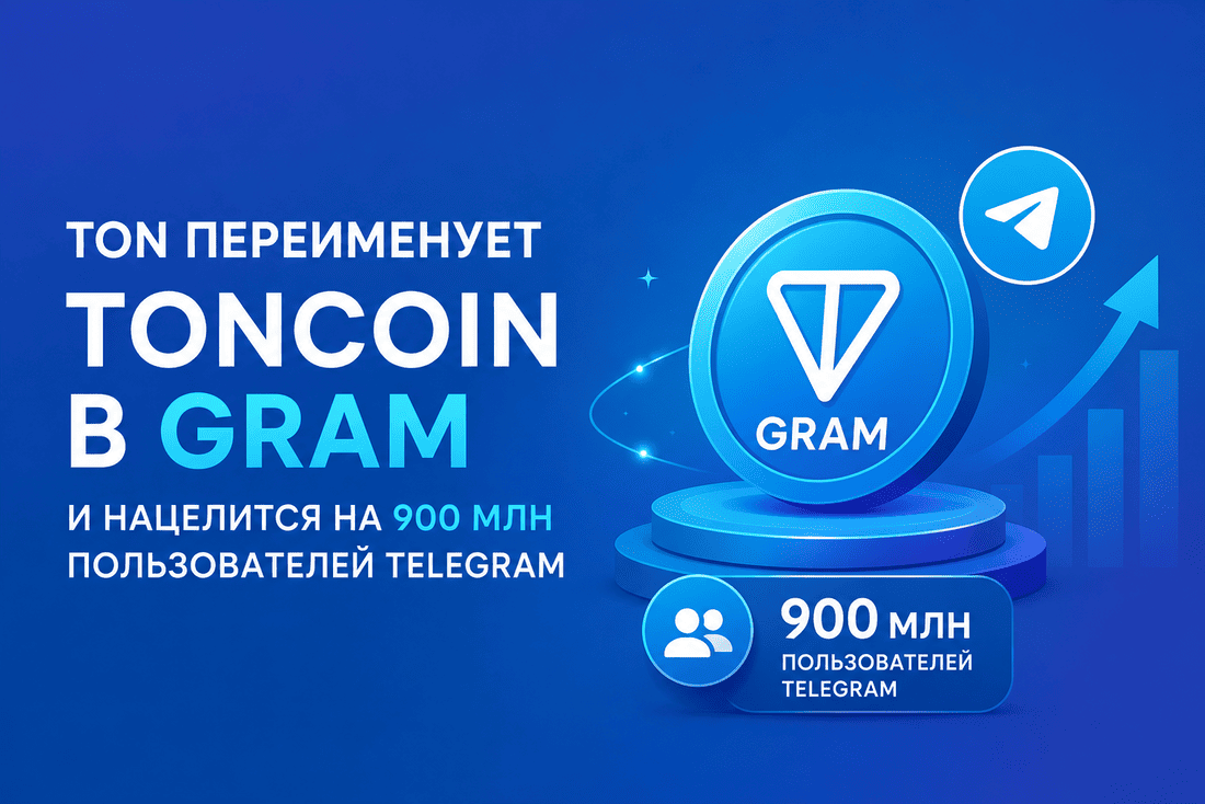 TON переименует Toncoin в Gram и нацелится на 900 млн пользователей Telegram