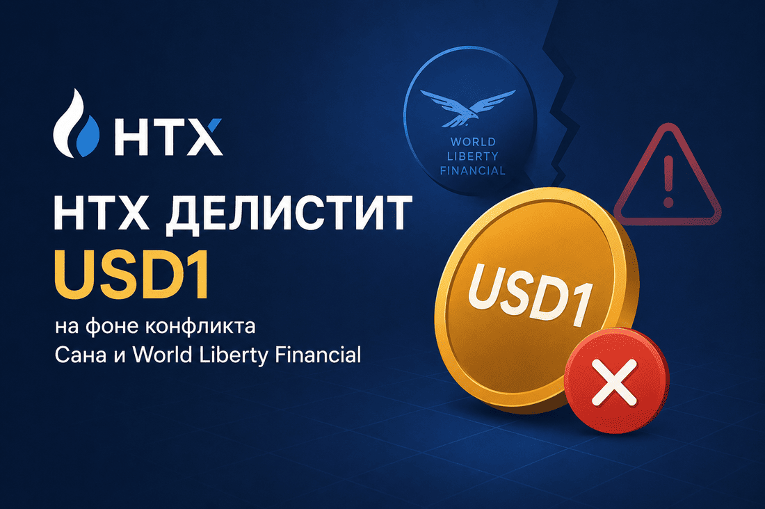 HTX делистит USD1 на фоне конфликта Сана и World Liberty Financial