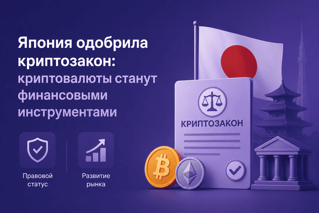 Япония одобрила криптозакон: криптовалюты станут финансовыми инструментами