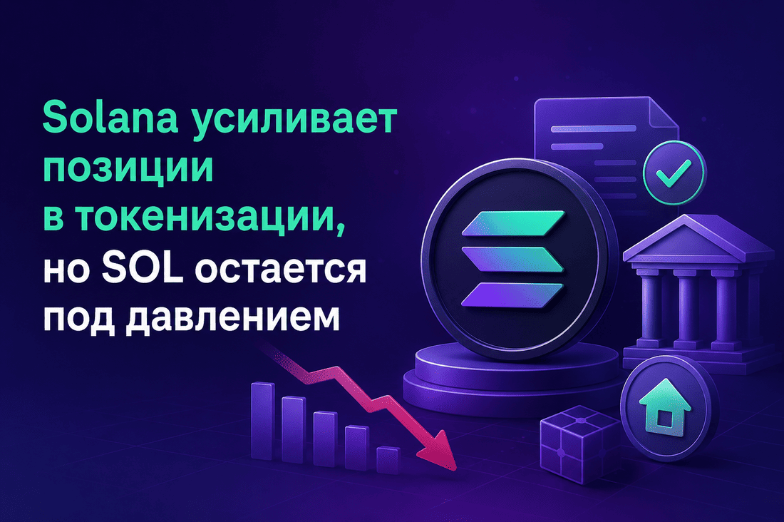 Solana усиливает позиции в токенизации, но SOL остается под давлением