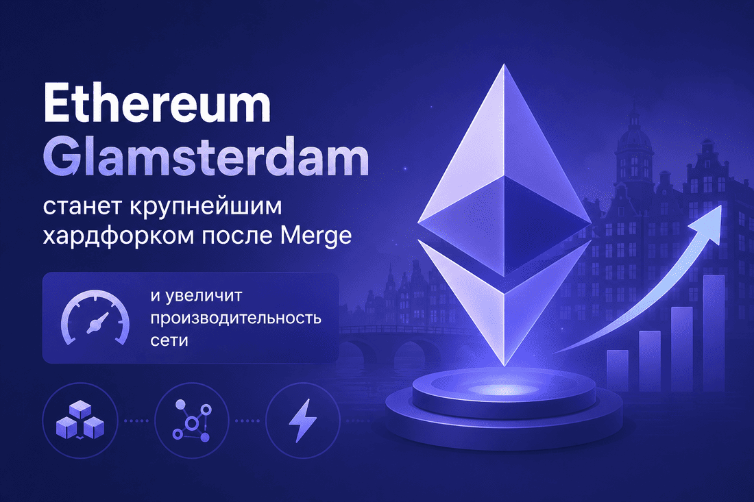 Ethereum Glamsterdam станет крупнейшим хардфорком после Merge и увеличит производительность сети