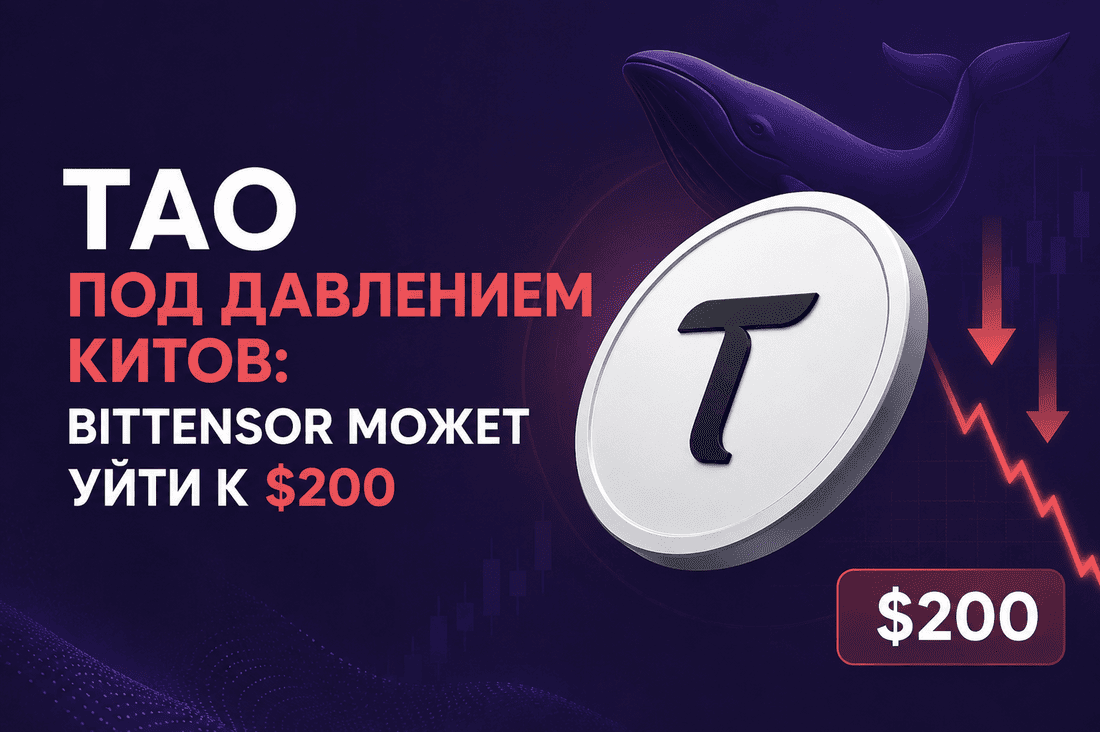 TAO под давлением китов: Bittensor может уйти к $200